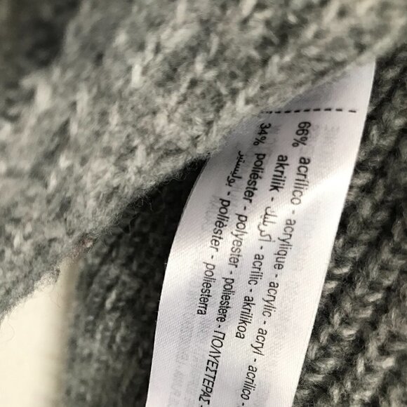 Zara Waffle Knit Kangaroo Hoodie Pocket Drop Shoulder Drawstring Hoodie Size Med - Picture 4 of 5